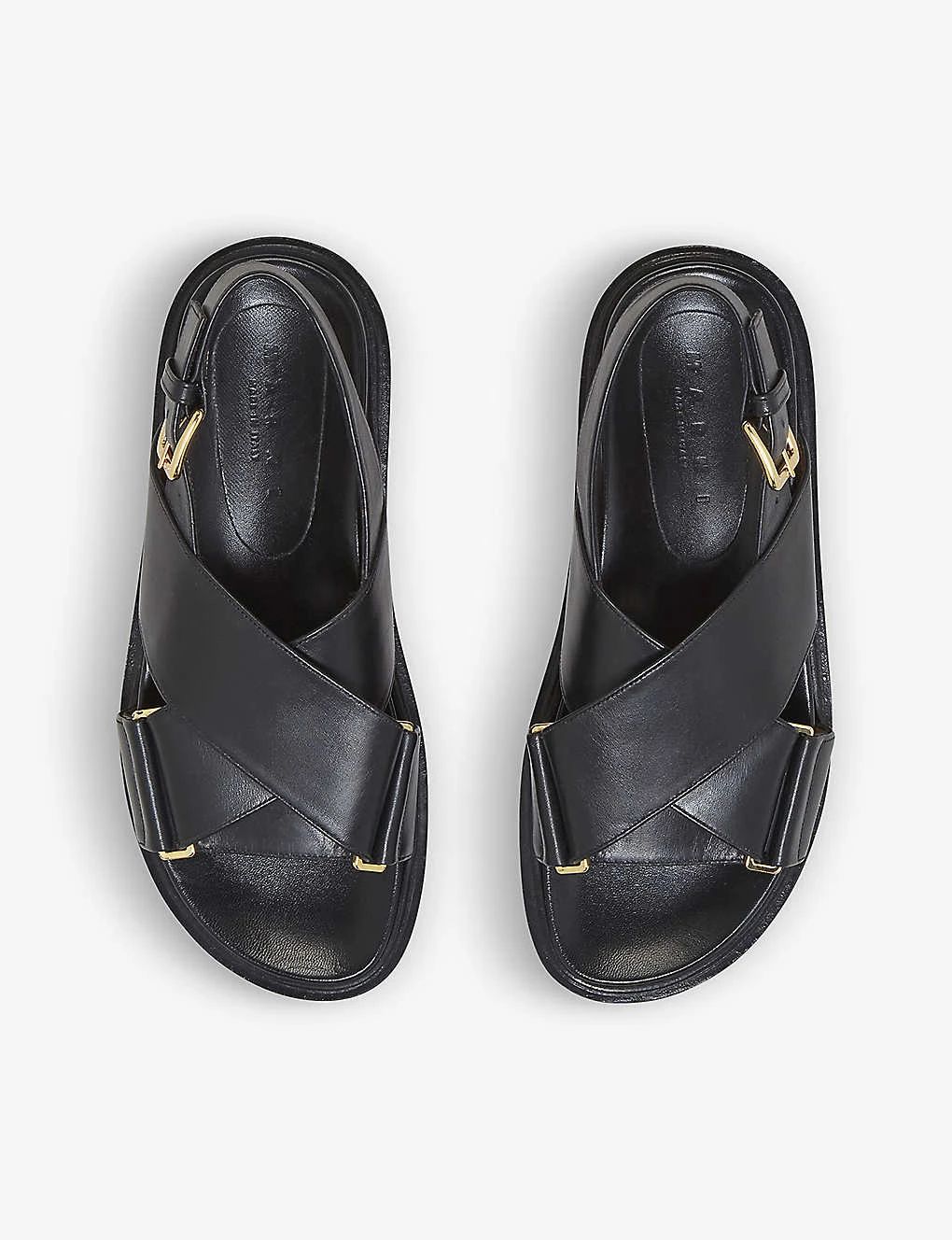 Marni Fussbett Cross-over Leather Sandals - Image 2