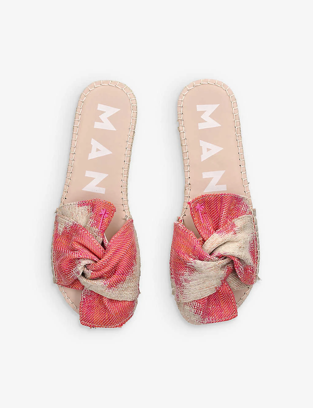 Manebi Yucatan Twist Front Raffia And Jute Sandals - Image 2
