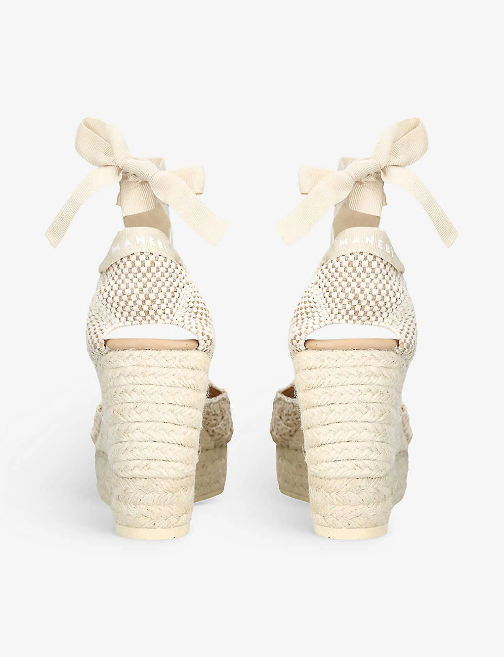 Manebi Yucatan Raffia Espadrille Wedges - Image 4