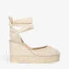 Manebi Yucatan Raffia Espadrille Wedges