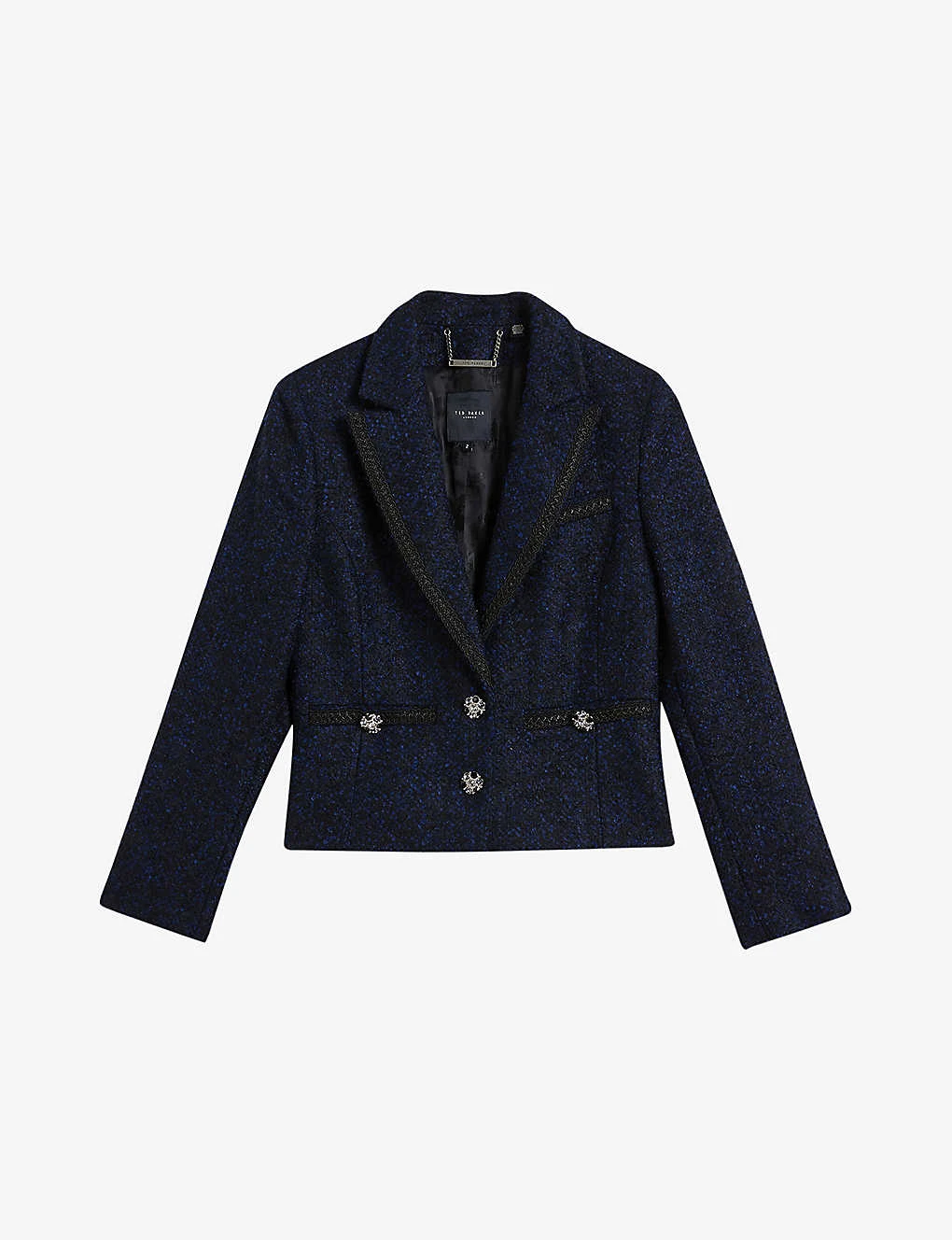 Ted Baker Alenaah Crystal-embellished Boucle-woven Jacket