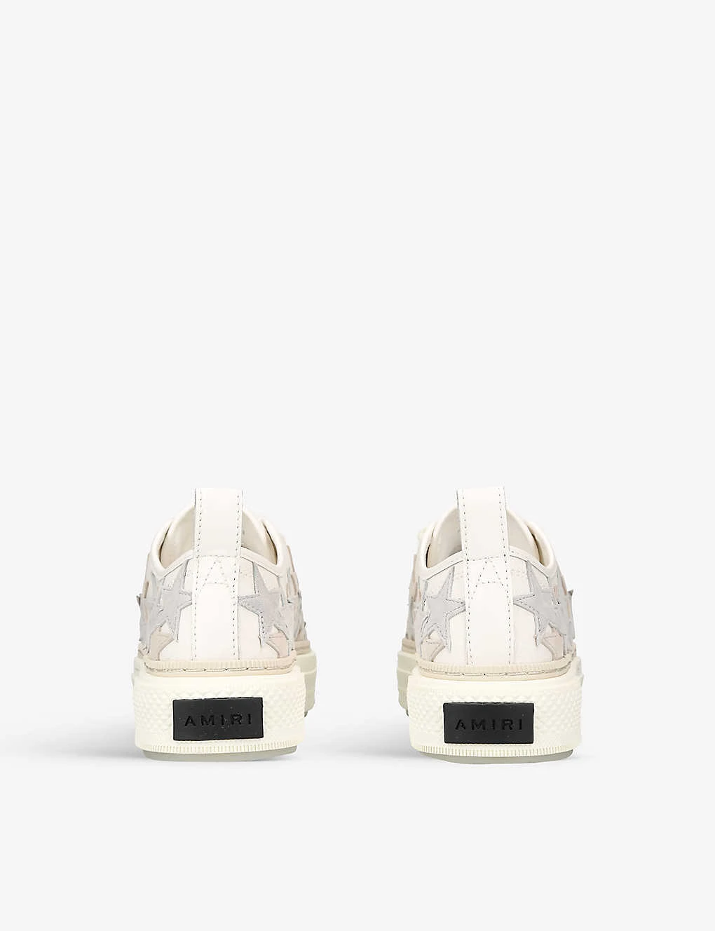 Amiri Court Stars Star-patch Canvas And Leather Low-top Trainers - Image 4