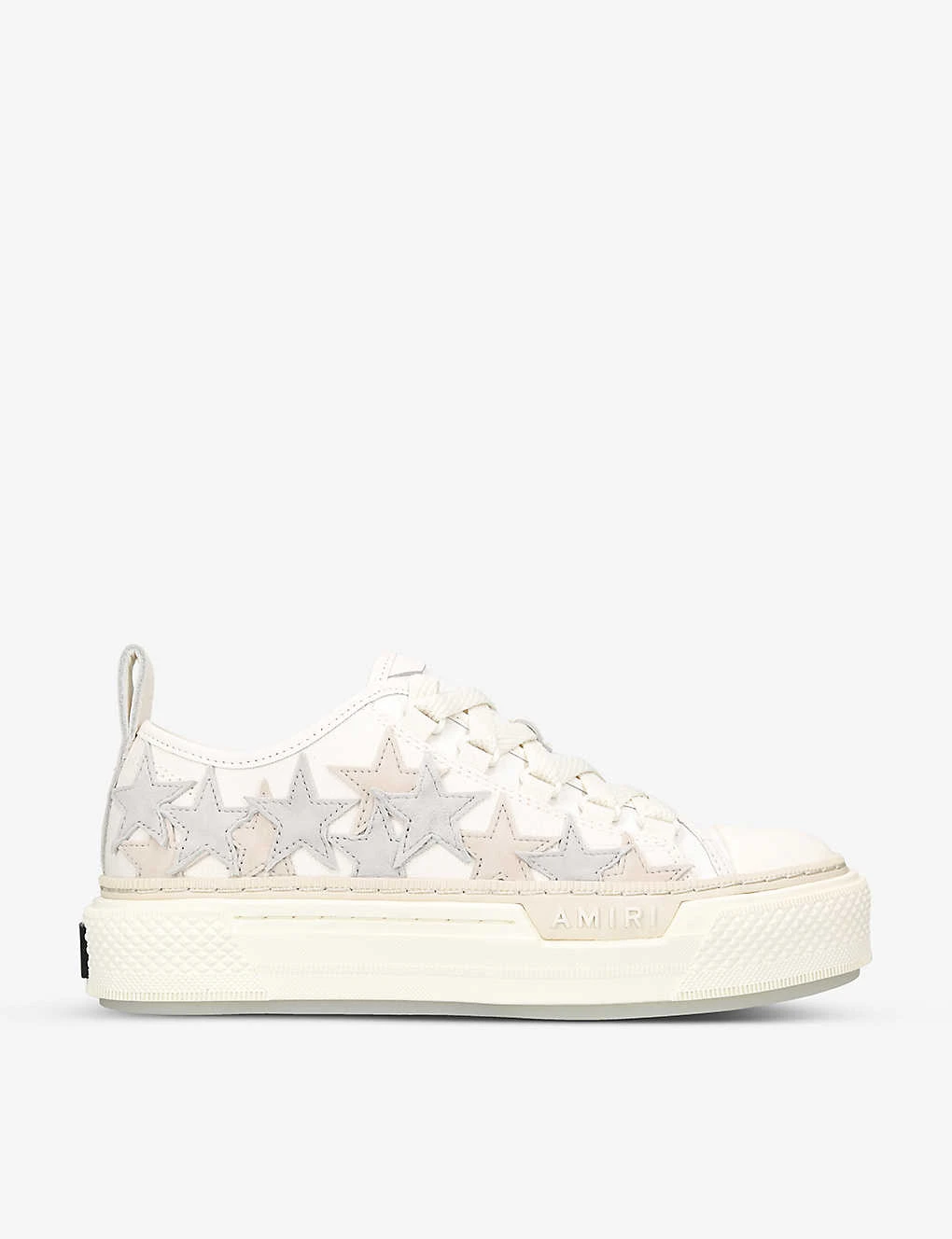 Amiri Court Stars Star-patch Canvas And Leather Low-top Trainers
