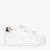 Carvela District Logo-embellished Leather Low-top Trainers
