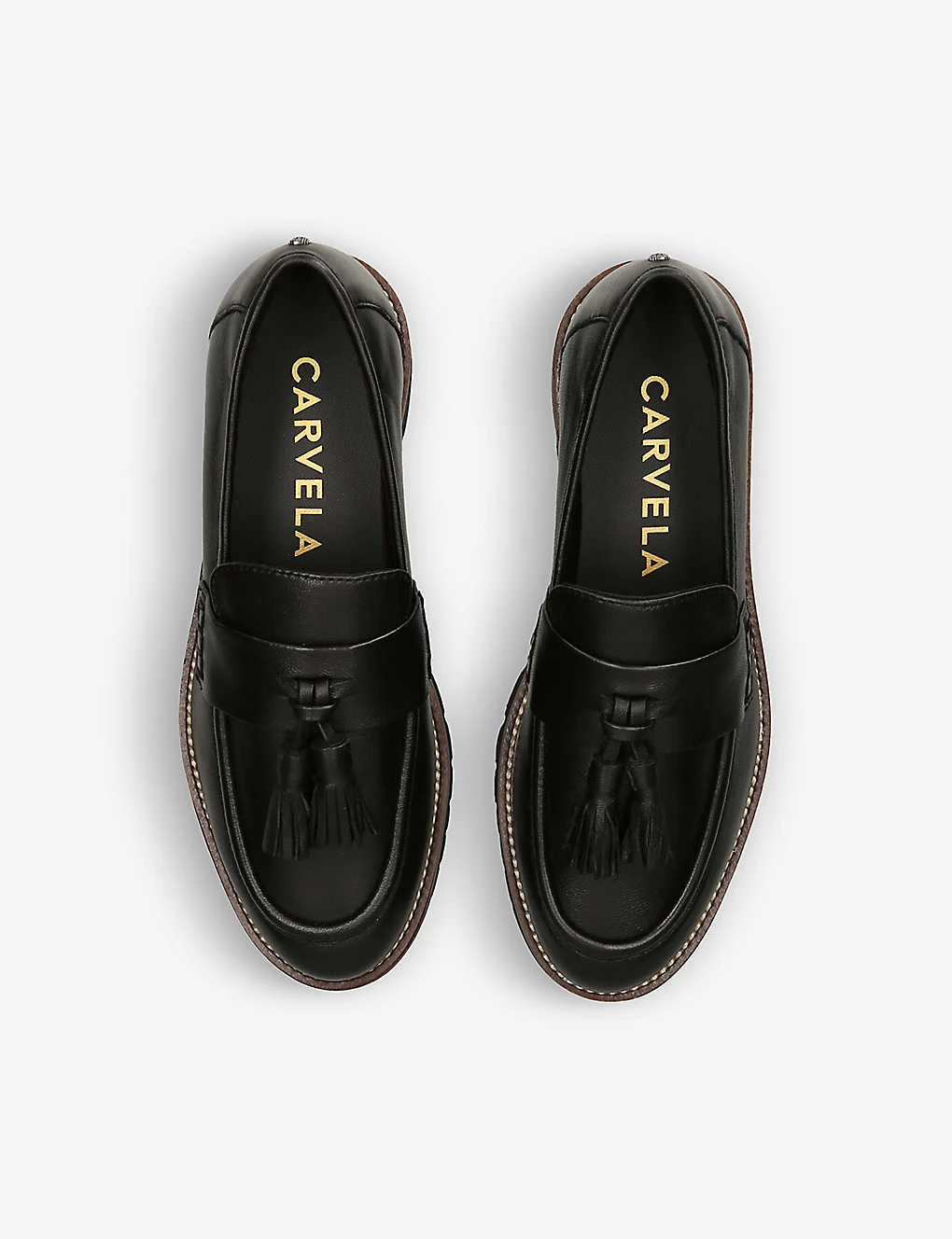 Carvela Grange Tassel-embellished Leather Loafers - Image 2