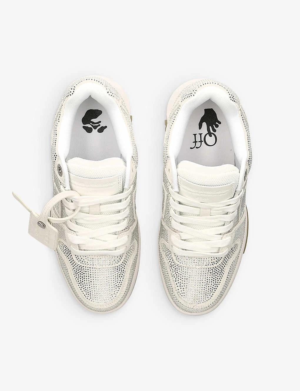 Out Of Office Crystal-embellished Low-top Leather Trainers - Image 2