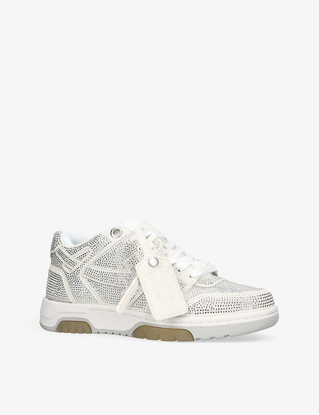 Out Of Office Crystal-embellished Low-top Leather Trainers - Image 3