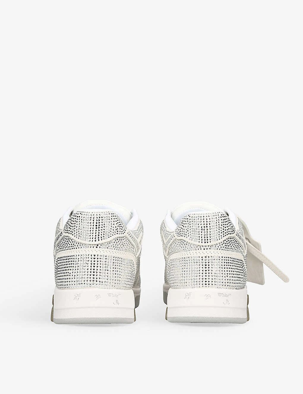 Out Of Office Crystal-embellished Low-top Leather Trainers - Image 4