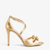 Ted Baker Bicci Bow-strap Leather Heeled Sandals