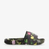 Ted Baker Floral-print Satin Sliders