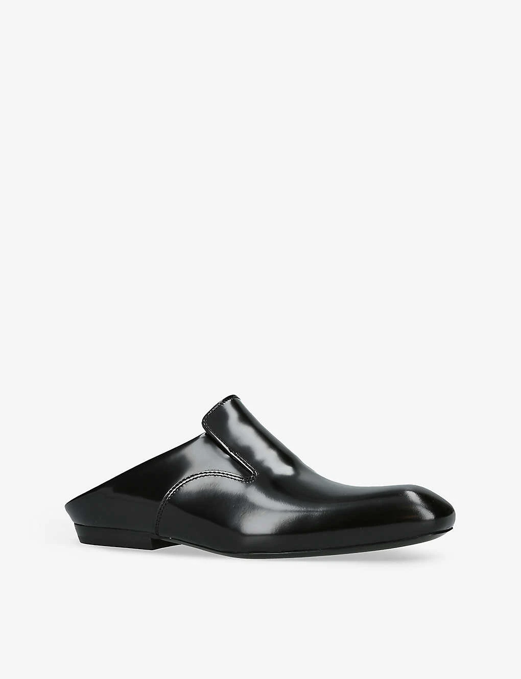 Dries Van Noten Almond-toe Branded-sole Leather Mules - Image 3