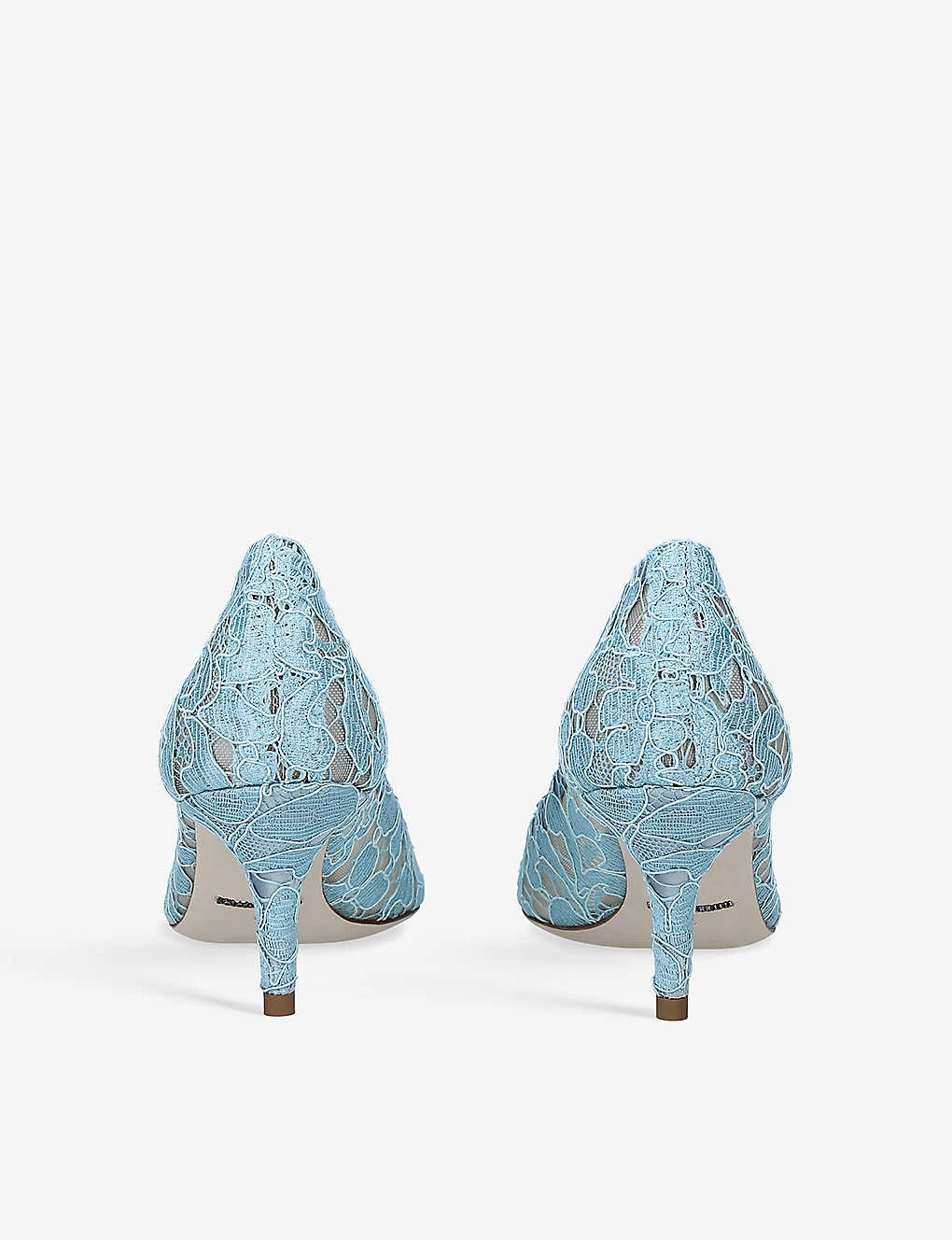 Dolce & Gabbana Bellucci Brooch-embellished Lace And Mesh Courts - Image 4