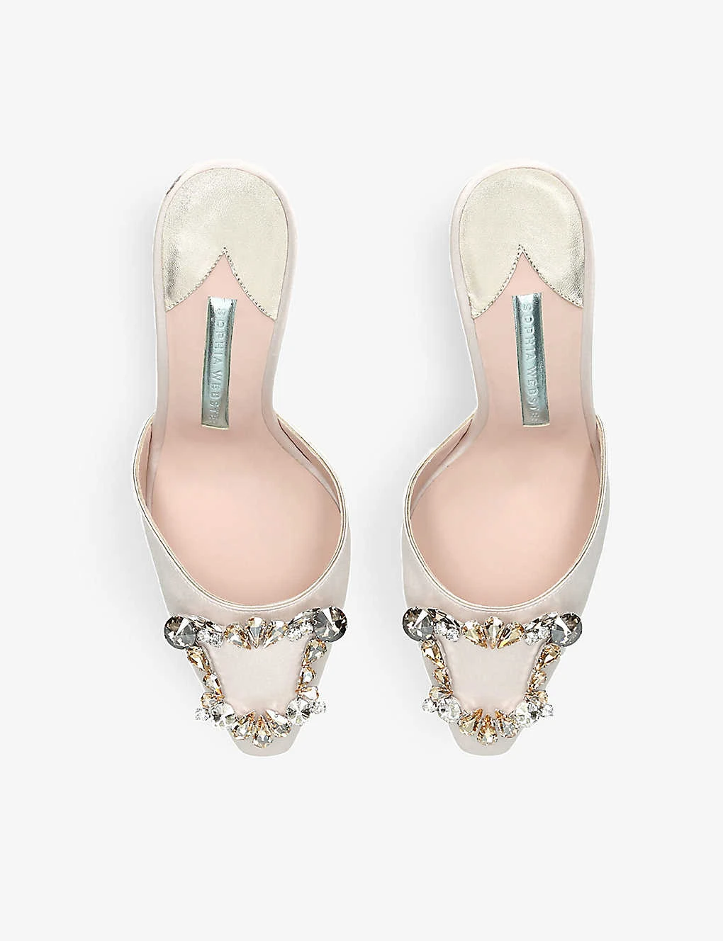 Sophia Webster Margaux Crystal-embellished Leather Heeled Mules - Image 2