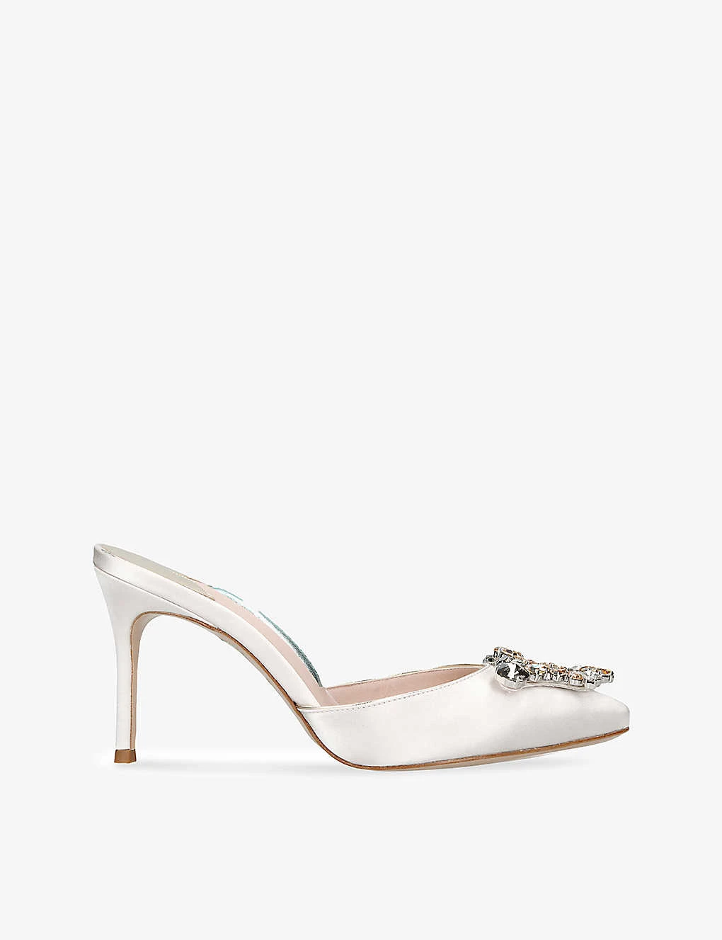 Sophia Webster Margaux Crystal-embellished Leather Heeled Mules