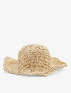 Seafolly Soleil Ruffed-brim Paper Hat