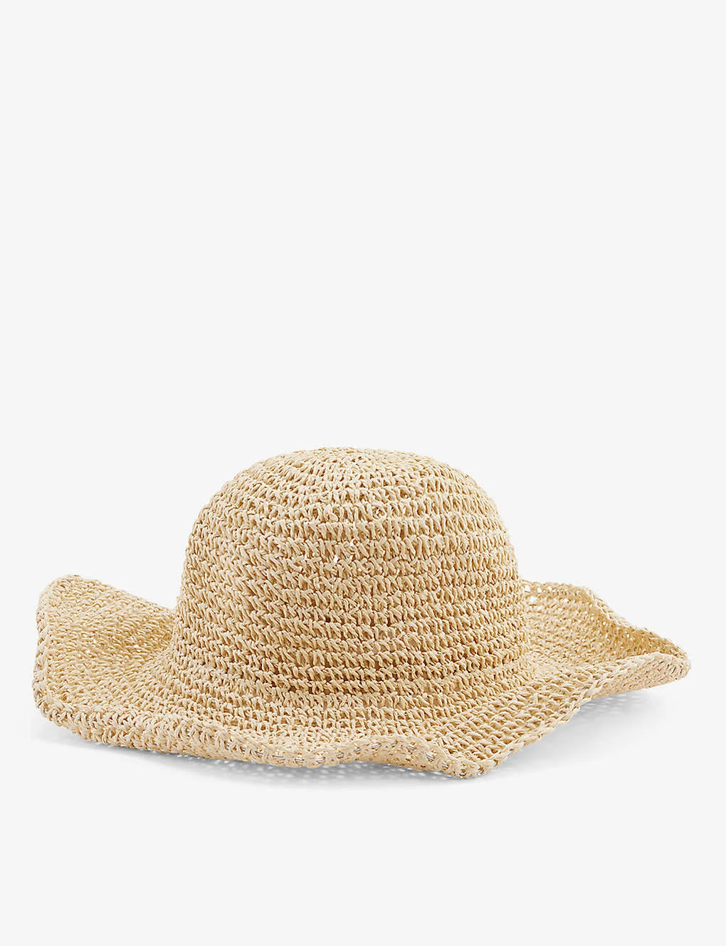 Seafolly Soleil Ruffed-brim Paper Hat