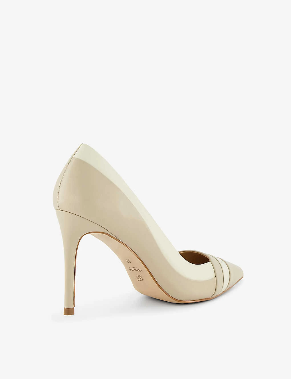 Dune Alexandria Pointed High-heeled Leather Court Shoes - Image 4