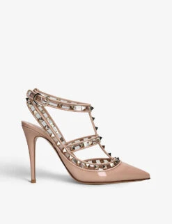 Valentino Garavani Rockstud 100 Patent-leather And PVC Courts