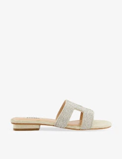 Dune Loupe Cut Out-strap Embellished Sandals