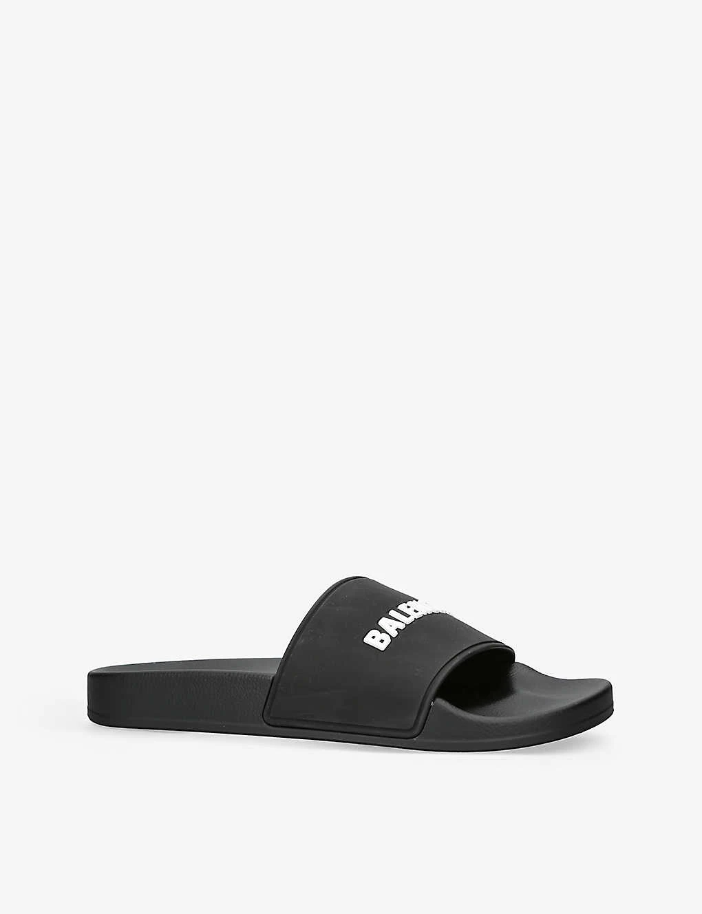 Balenciaga Logo-embossed Rubber Slides - Image 3