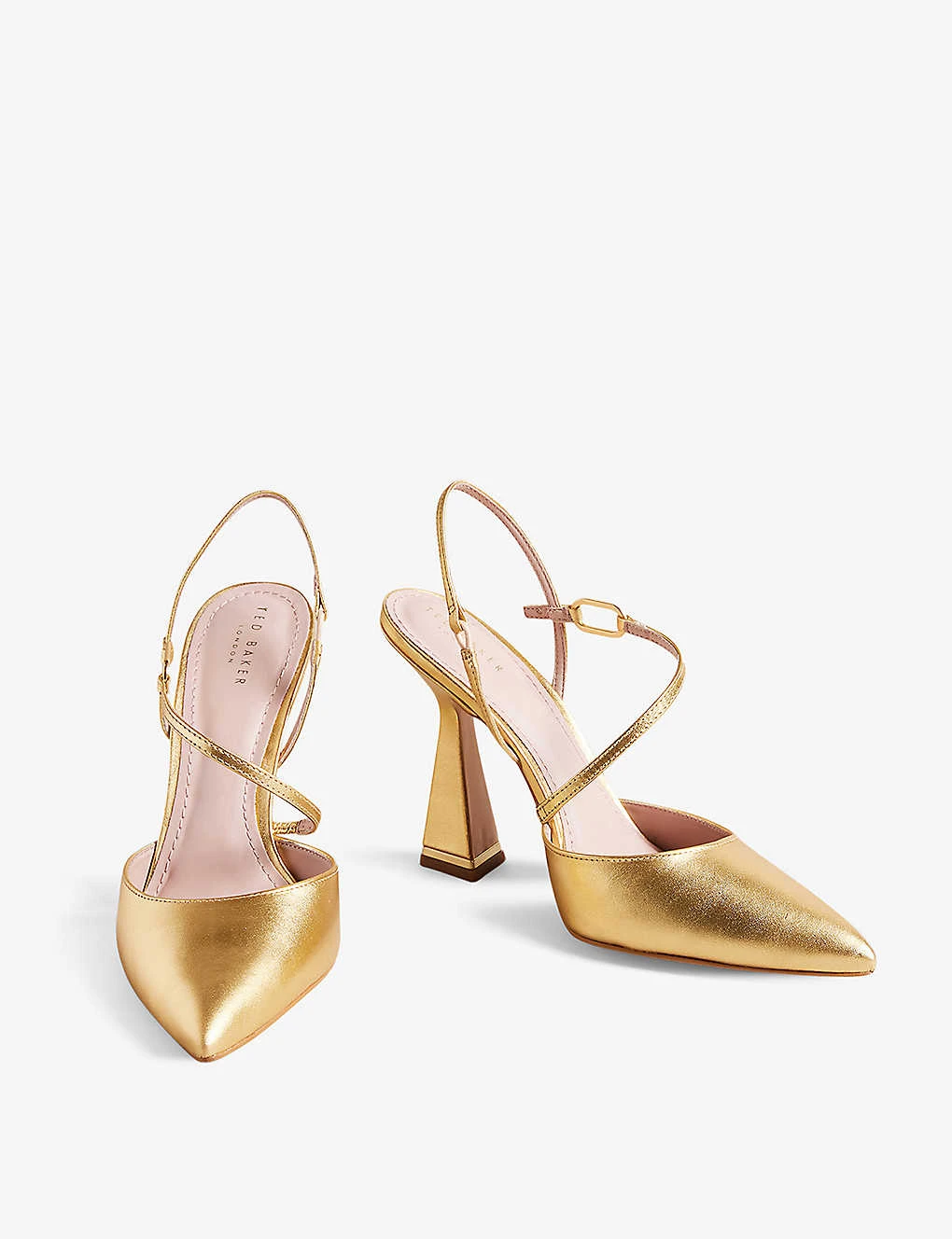 Ted Baker Coriana Geometric-heel Leather Courts - Image 2
