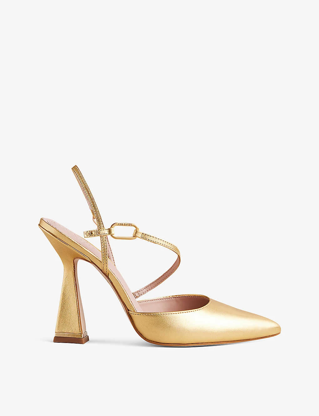 Ted Baker Coriana Geometric-heel Leather Courts