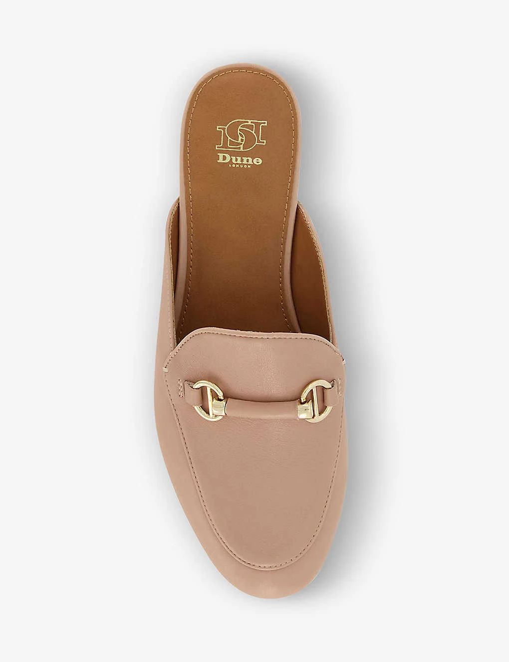 Dune Glowin Backless Horsebit-chain Leather Loafers - Image 2