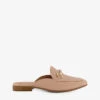 Dune Glowin Backless Horsebit-chain Leather Loafers