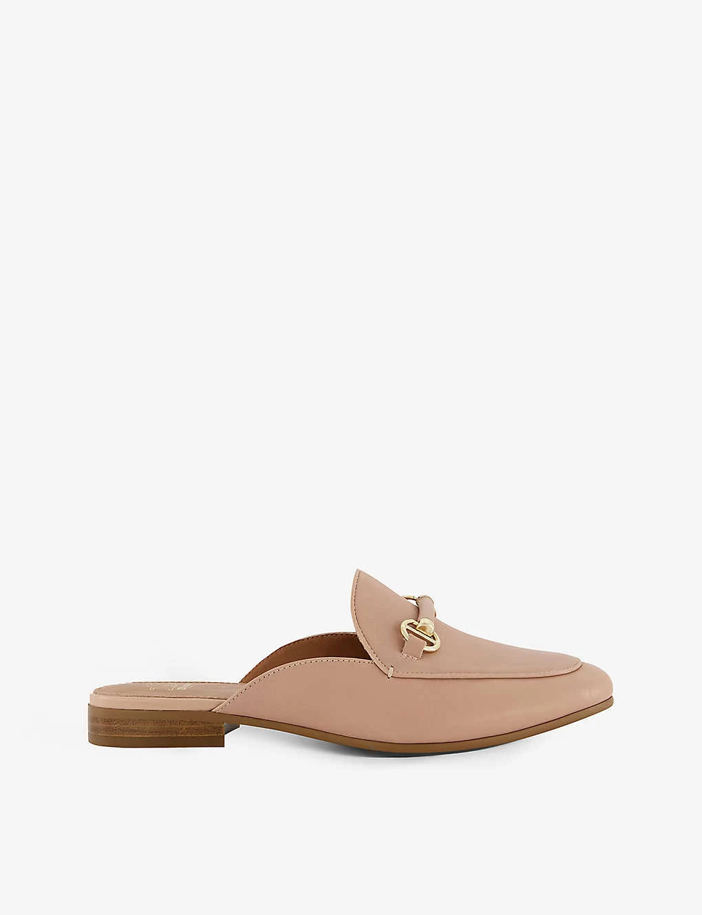 Dune Glowin Backless Horsebit-chain Leather Loafers