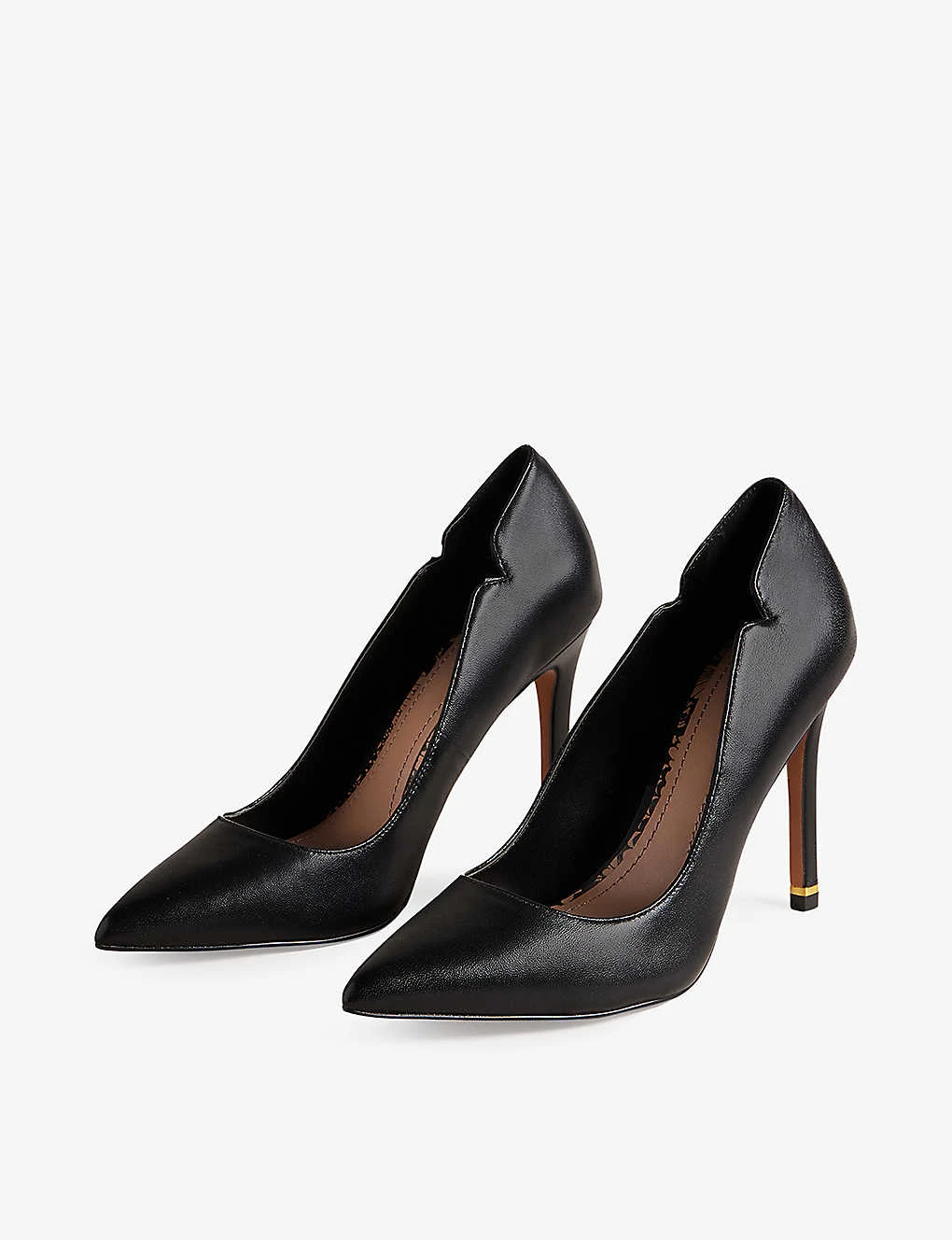 Ted Baker Cut-out Leather Heeled Courts - Image 2