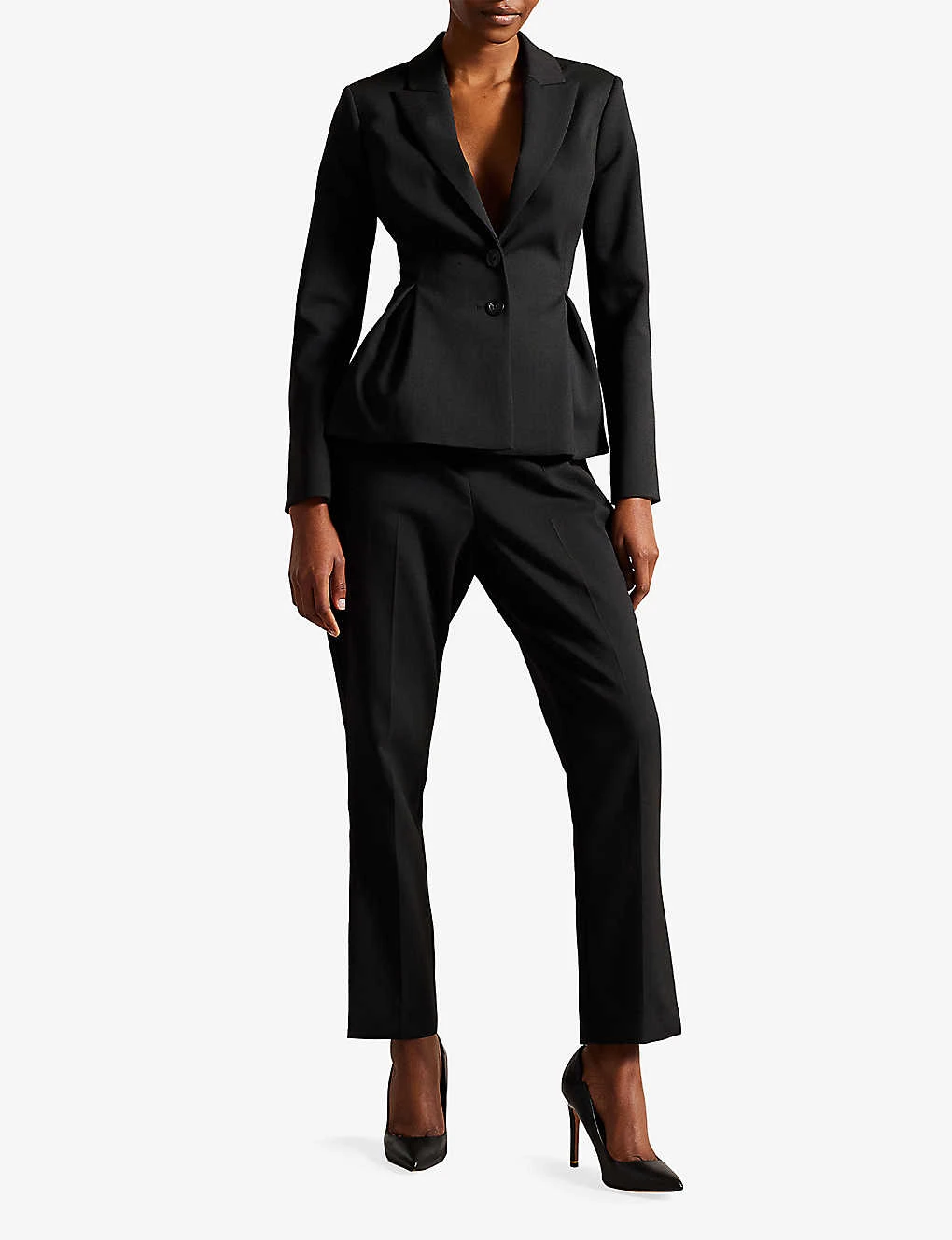 Ted Baker Cut-out Leather Heeled Courts - Image 4