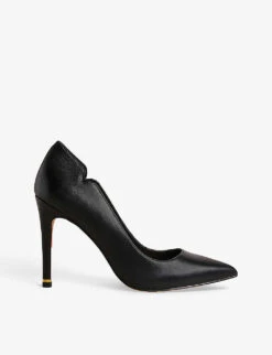 Ted Baker Cut-out Leather Heeled Courts