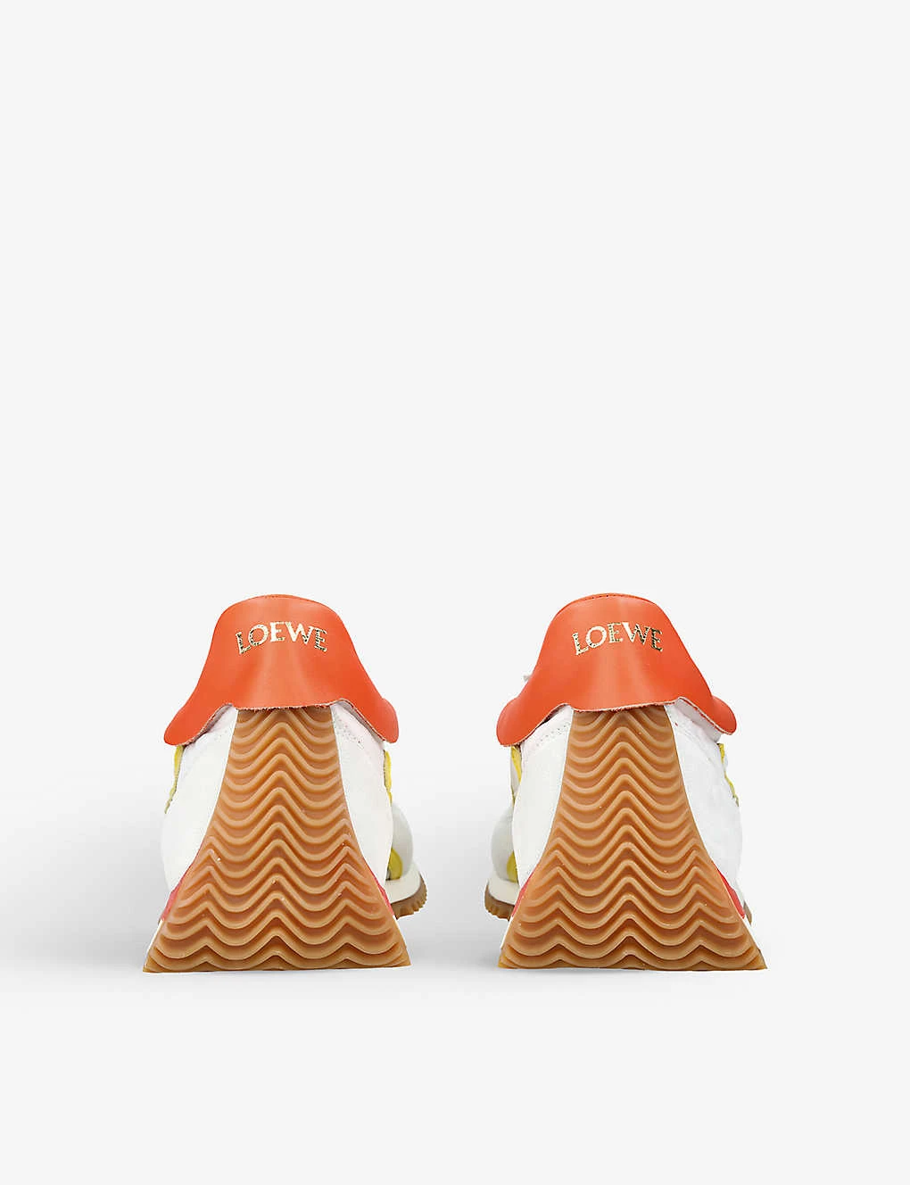 Loewe X Paula's Ibiza Flow Runner Monogram-embroidered Leather And Suede Low-top Trainers - Image 4