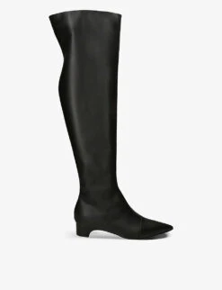 Manolo Blahnik Porreta 30 Knee-high Leather Boots