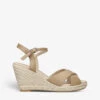 KG Kurt Geiger Purdy 2 Cross-strap Wedge-heel Leather Espadrille Sandals