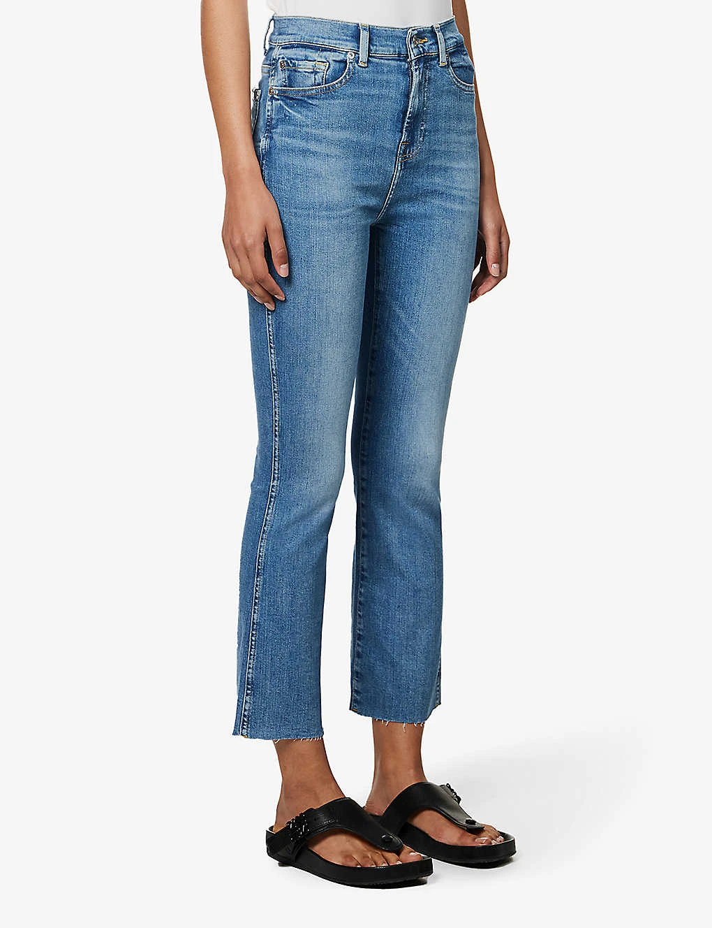 7 For All Mankind Slim Kick Mid-rise Stretch-denim Jeans - Image 3