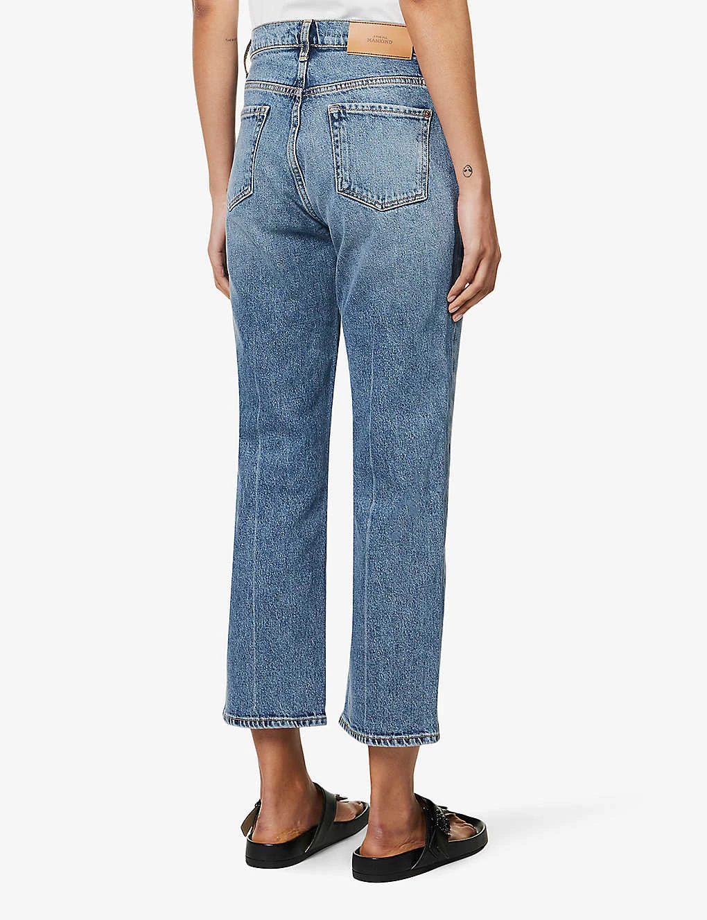 7 For All Mankind Logan Stovepipe Straight-leg Mid-rise Stretch-denim Jeans - Image 4