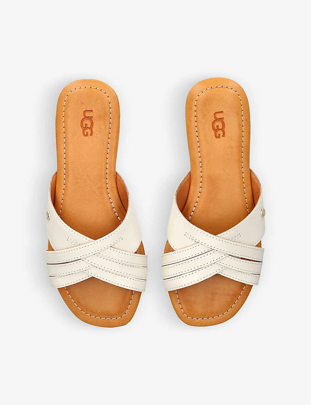 Ugg Kenleigh Cross-over Strap Leather Sandals - Image 2