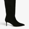 Kurt Geiger London Belgravia Slouch Eagle Head-embellished Suede Knee-high Boots