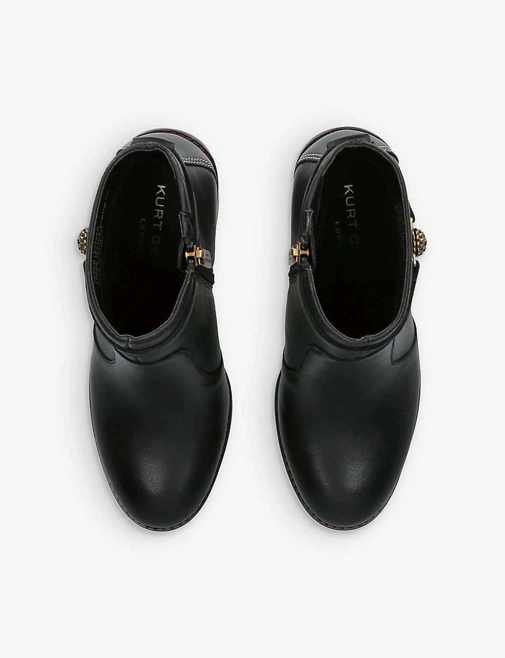 Kurt Geiger London Shoreditch Eagle-motif Leather Ankle Boots - Image 2