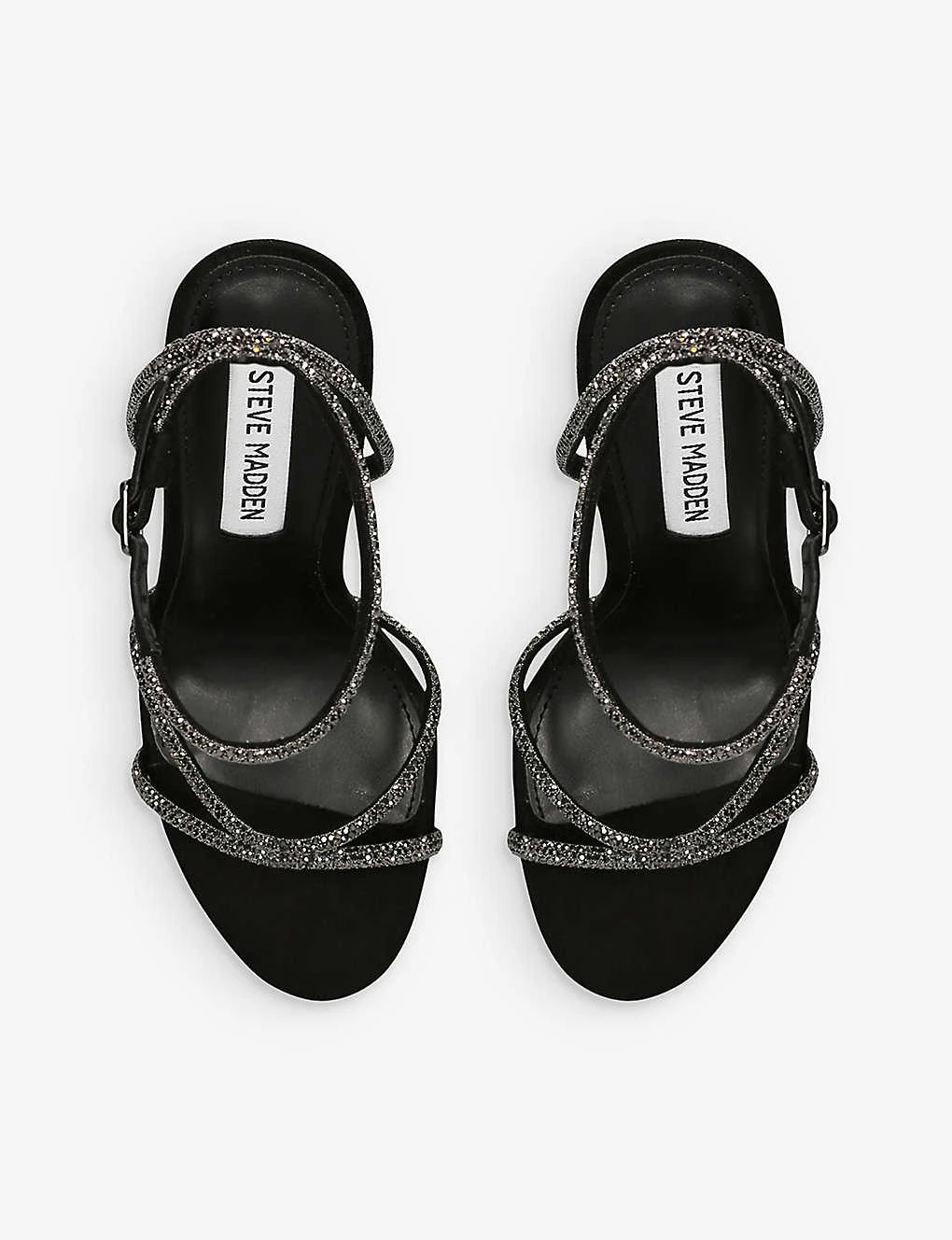 Steve Madden Bryanna Rhinestone-embellished Stiletto-heel Woven Sandals - Image 2