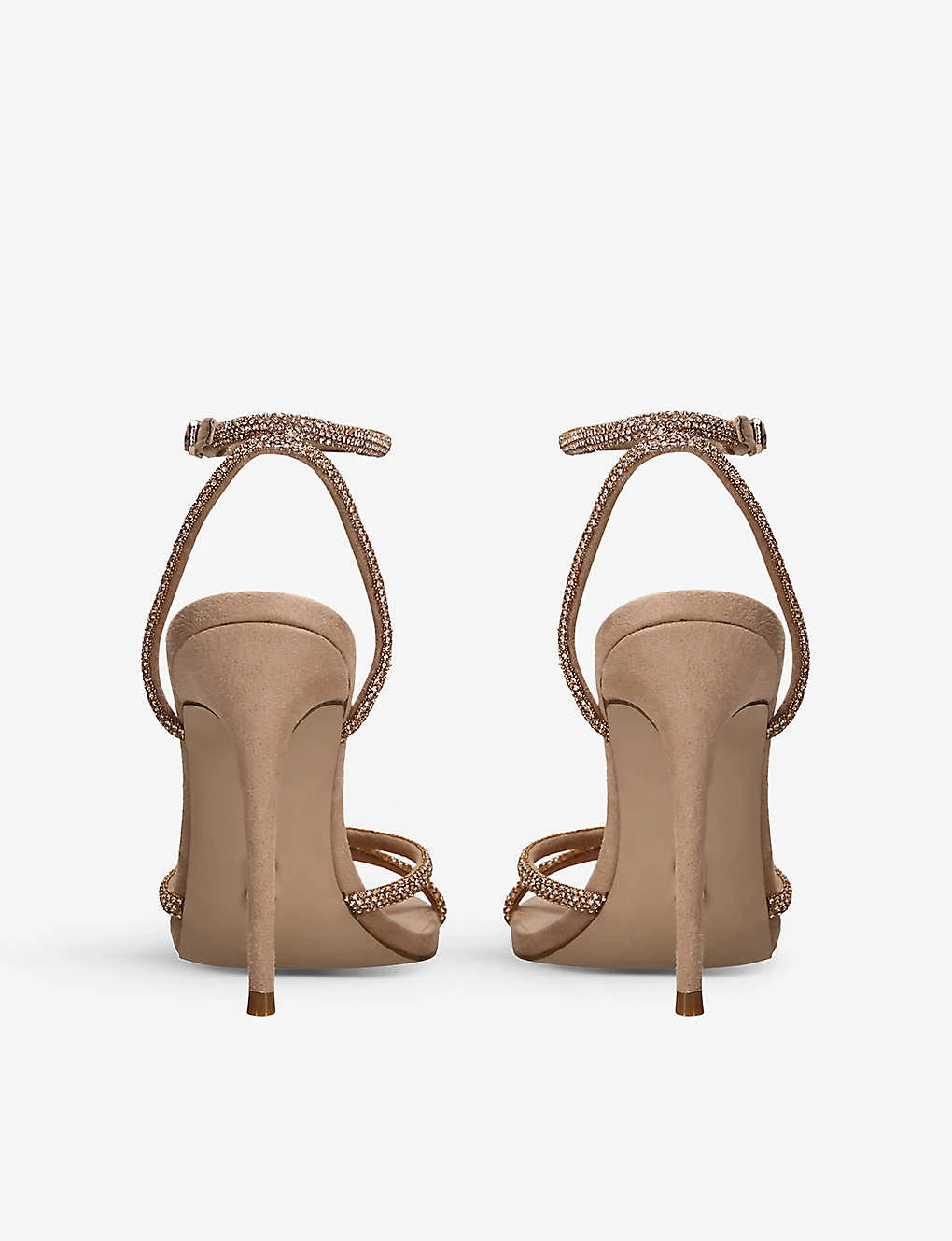 Steve Madden Bryanna Rhinestone-embellished Suede Sandals - Image 4