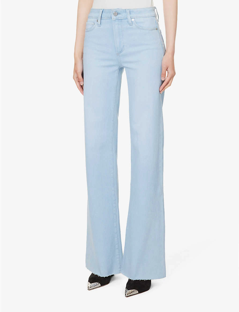 Paige Leenah Flared Mid-rise Denim-blend Jeans - Image 3