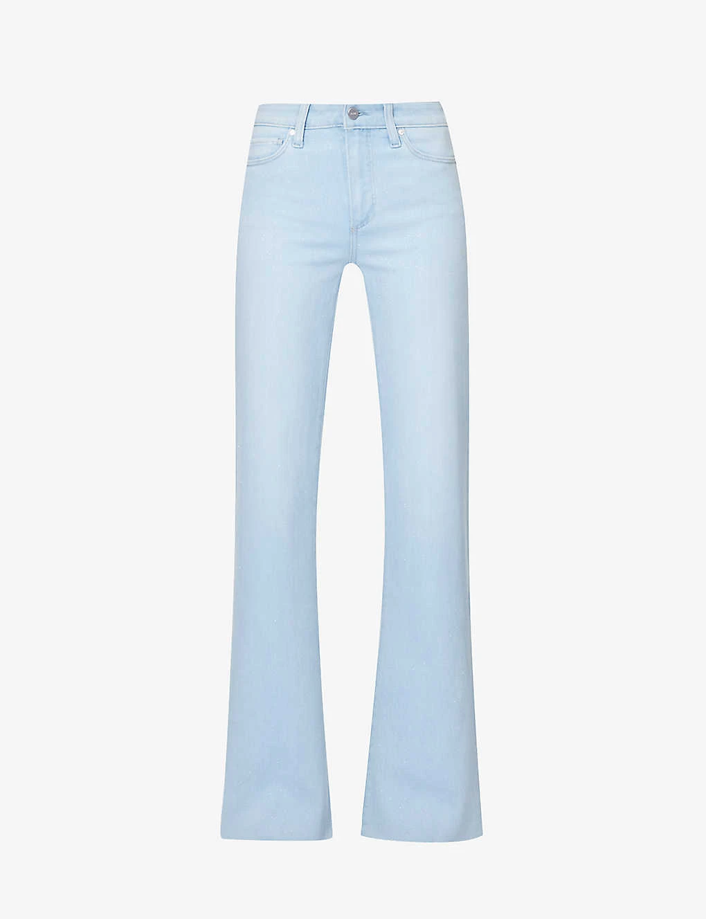 Paige Leenah Flared Mid-rise Denim-blend Jeans