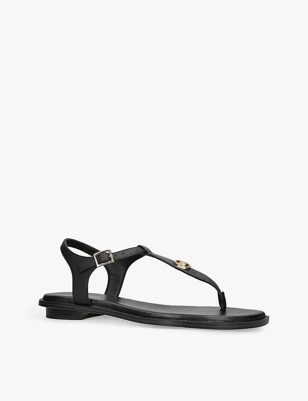 MICHAEL Michael Kors Mallory Open-toe Leather Thong Sandals - Image 3