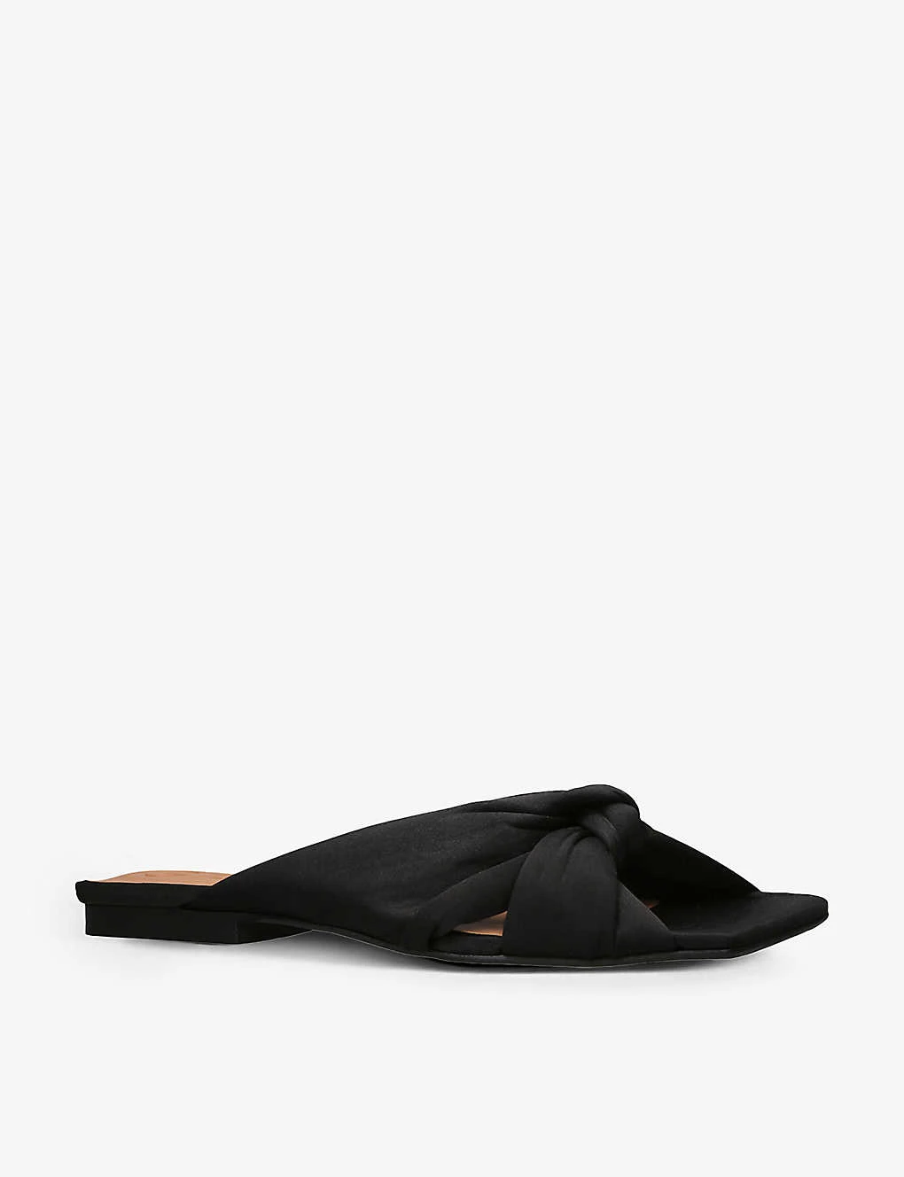 Ganni Soft Knot Recycled-polyester Mules - Image 3