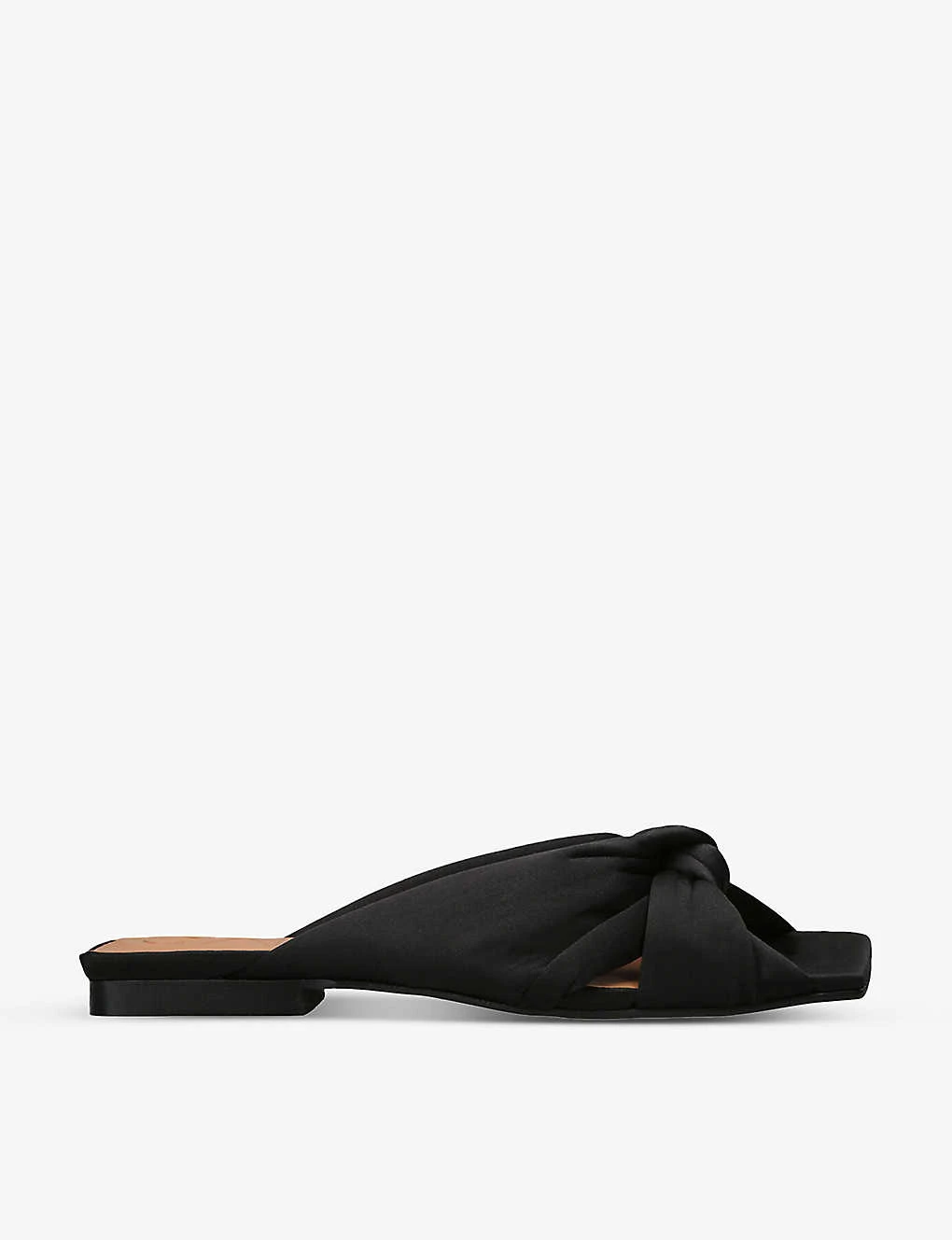 Ganni Soft Knot Recycled-polyester Mules