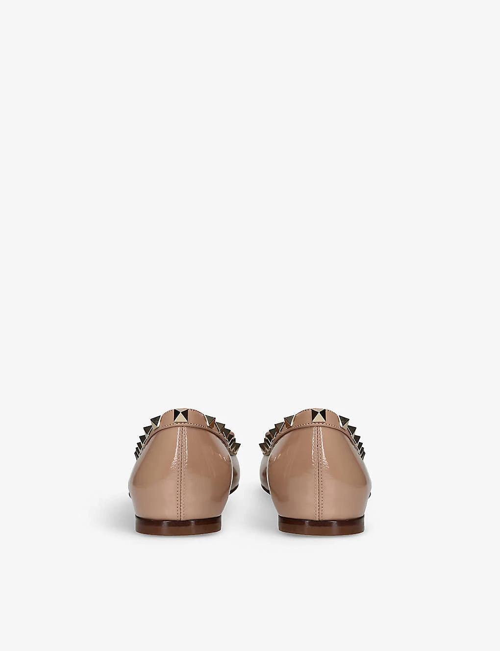 Valentino Garavani Rockstud-embellished Patent-leather Ballerina Flats - Image 4