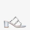 Valentino Garavani Rockstud 60 Stud-embellished Leather Heeled Mules