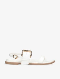 Carvela Berlin Buckle-strap Faux-leather Sandals